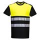 Portwest PW3 Hi Vis Cotton Comfort Class 1 T-Shirt S/S 2XL Blk/Yellow