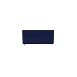Impulse Plus Oblong 400/800 Desktop Screen Rounded Corners Royal Blue Fabric Light Grey Edges