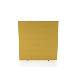 Impulse Plus Oblong 1650/1600 Floor Free Standing Screen Beige Fabric Light Grey Edges