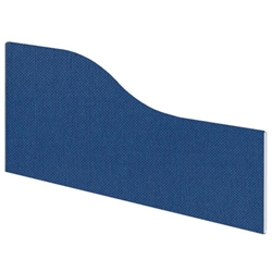 Impulse Plus Wave 450/600 Desktop Screen Powder Blue Fabric Light Grey Edges
