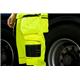 Portwest PW3 Hi Vis Holster Pocket Work Trousers 32 Yellow/Navy Short