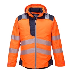 Portwest PW3 Hi Vis Winter Jacket 2XL Orange/Navy