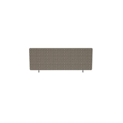 Impulse Plus Oblong 300/1000 Desktop Screen Rounded Corners Lead Fabric Light Grey Edges
