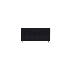 Impulse Plus Oblong 400/800 Desktop Screen Rounded Corners Black Fabric Light Grey Edges
