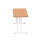 Impulse 1600/600 Rectangle White Cantilever Leg Desk Oak