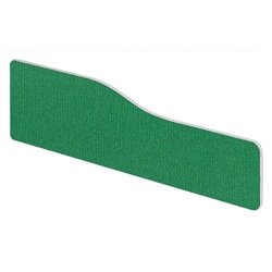 Impulse Plus Wave 400/1500 Desktop Screen Rounded Corners Palm Green Fabric Light Grey Edges