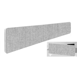 Impulse Plus Oblong 300/1800 Backdrop Screen Rounded Corners Light Grey Fabric Light Grey Edges