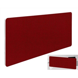 Impulse Plus Oblong 400/1500 Backdrop Screen Rounded Corners Burgundy Fabric Light Grey Edges