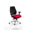 Chiro Plus Posture Chair Cherry Colour Seat With Arms Ref KCUP0153