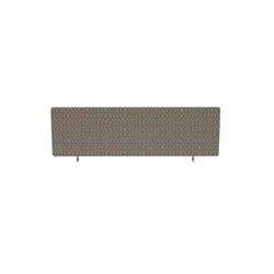 Impulse Plus Oblong 400/1200 Desktop Screen Rounded Corners Lead Fabric Light Grey Edges