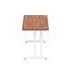 Impulse 1600/600 Rectangle White Cantilever Leg Desk Walnut