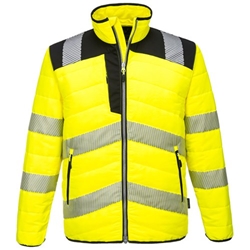 Portwest PW3 Hi Vis Baffle Jacket 5XL Yellow/Blk