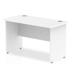 Impulse 1200/600 Rectangle Panel End Leg Desk White Ref MI002246