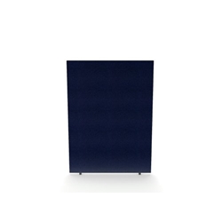Impulse Plus Oblong 1650/1200 Floor Free Standing Screen Royal Blue Fabric Light Grey Edges