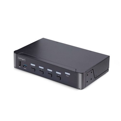 Startech.com 4 Port DisplayPort KVM Switch 8K 60Hz 4K 144Hz Single Display DP 1.4 2x USB 3.0 4x USB 2.0