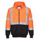 Portwest Hi Vis Contrast Zipped Hoodie S Orange/Blk