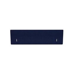 Impulse Plus Oblong 400/1400 Backdrop Screen Rounded Corners Royal Blue Fabric Light Grey Edges