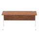 Impulse 1600/800 Rectangle White Cable Managed Leg Desk Walnut