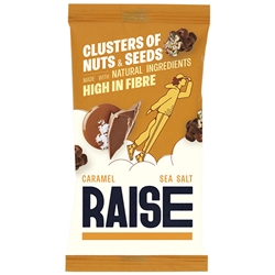 RAISE SNACKS - CARAMEL SEA SALT - 12X35G