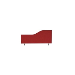 Impulse Plus Wave 450/800 Desktop Screen Burgundy Fabric Light Grey Edges