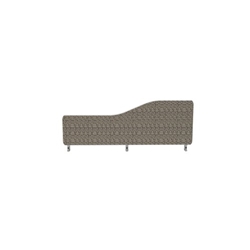 Impulse Plus Wave 300/1000 Desktop Screen Rounded Corners Lead Fabric Light Grey Edges