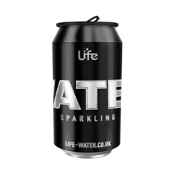 LIFE WATER - CANS - SPARKLING - 24X330ML