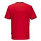 Portwest PW2 Cotton Comfort T-Shirt S/S 2XL Red/Blk