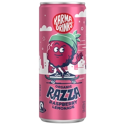 KARMA DRINKS - CANS - RAZZA RASPBERRY LEMONADE - 24X250ML