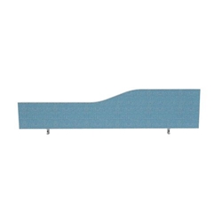 Impulse Plus Wave 450/1600 Desktop Screen Sky Blue Fabric Light Grey Edges