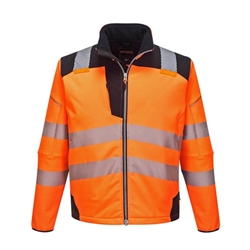 Portwest PW3 Hi Vis Softshell 3L 3XL Orange/Blk