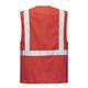 Portwest Iona Executive Vest L Red (Pack of 10)