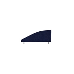 Impulse Plus Angle 450/800 Desktop Screen Royal Blue Fabric Light Grey Edges