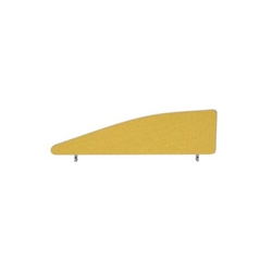 Impulse Plus Angle 450/1200 Desktop Screen Beige Fabric Light Grey Edges