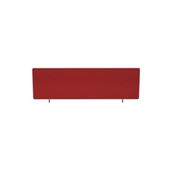 Impulse Plus Oblong 400/1200 Desktop Screen Rounded Corners Burgundy Fabric Light Grey Edges