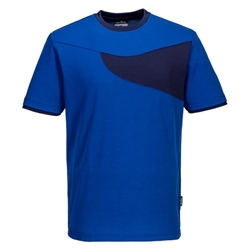 Portwest PW2 Cotton Comfort T-Shirt S/S M Royal/Navy