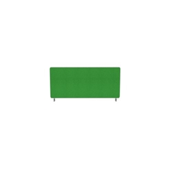 Impulse Plus Oblong 400/800 Desktop Screen Rounded Corners Palm Green Fabric Light Grey Edges