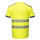 Portwest PW3 Hi Vis Cotton Comfort T-Shirt S/S L Yellow/Navy