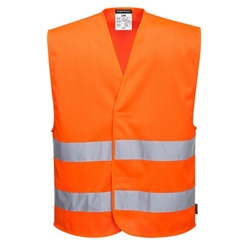 Portwest Hi Vis Mesh Two Band Vest 4X/5X Orange (Pack of 10)
