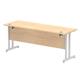 Impulse 1800/600 Rectangle Silver Cantilever Leg Desk Maple