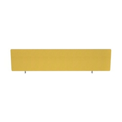 Impulse Plus Oblong 450/1600 Desktop Screen Beige Fabric Light Grey Edges
