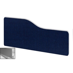 Impulse Plus Wave 300/800 Backdrop Screen Rounded Corners Royal Blue Fabric Light Grey Edges