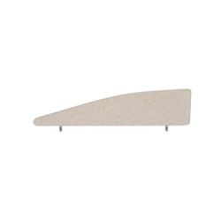 Impulse Plus Angle 450/1400 Desktop Screen Light Grey Fabric Light Grey Edges