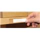Beaverswood Self-Adhesive Ticket Holders (Clear) With Card Insert (White) For Shelving and Racking H25mmxW200mm (Pack 50) - TS220
