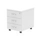 Impulse Mobile Pedestal 3 Drawer White