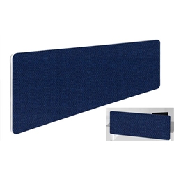 Impulse Plus Oblong 300/1500 Backdrop Screen Rounded Corners Royal Blue Fabric Light Grey Edges
