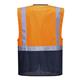 Portwest Warsaw Hi Vis Contrast Executive Vest 2XL Orange/Navy (Pack of 10)