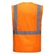 Portwest Madrid Hi Vis Half Mesh Executive Vest XL Orange (Pack of 10)