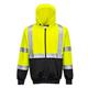 Portwest Hi Vis Contrast Zipped Hoodie 2XL Yellow/Blk