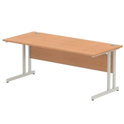 Impulse Cantilever 1800 Rectangle Desk Oak