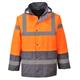 Portwest Hi Vis Contrast Winter Traffic Jacket S Orange/Gry